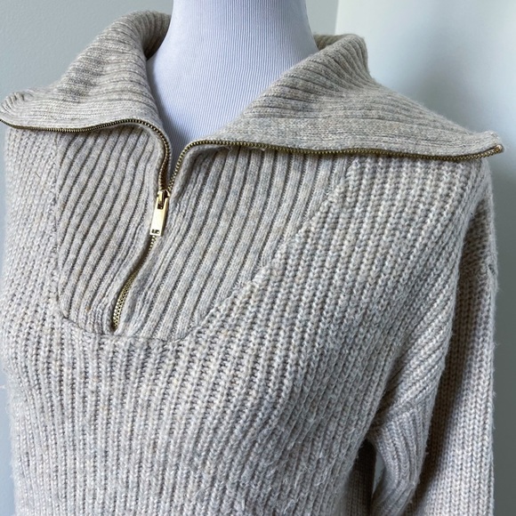 Cupcakes & Cashmere Knit Quarter Zip Sweater Size XS - Picture 4 of 9